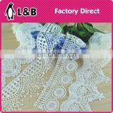 2017 Hot Sale White Polyester Garment Embroidered Lace thumbnail-2