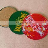 Custom Printing Logo Round Tin Coaster With Cork Back thumbnail-3