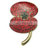 Promotional Factory Supply Enamel Poppy Brooch thumbnail-4