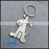 Cute Animal Dog Metal Keychain Chrome Cartoon Cat Keyring