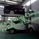 China Car Lifts, Parking Lift, Car Elevator, 2 Columns 2 Floors Stacker Car Lift Family Double Parking thumbnail-4