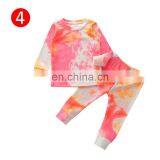 Autumn Kids Boy Girls Tie-Dye Clothes Set Spring Long Sleeve Pullover O-neck Tops T-shirt Pants 3Pcs Outfit for Infant Baby 1-6Y thumbnail-7
