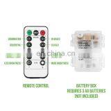 10M 100Leds Waterproof Silver Copper Wire String Fairy Lights Battery With 8 Keys Remote thumbnail-3