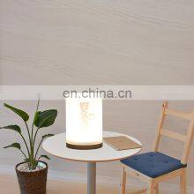 2020 New Design LED Cylinder Restaurant Decorative Lights DC5V Aluminium Acrylic Hotel Room Table Lamp