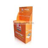 Custom Made Pos Retail Hook Hanging Cardboard Peg Hook Display