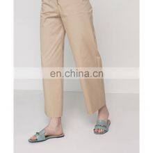 Women Crocodile Design Flat Shoes With Beautiful Chain Ladies Genuine Leather Sandals Shoes thumbnail-3