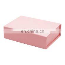 Bespoke Pink Baby Girls Gift Packaging Magnetic Flap Shallow Gift Box Wholesale thumbnail-1