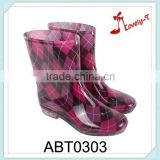 ladies girls trasparent rain wellington boots