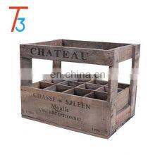 Vintage Style Wooden Whisky Wine Crate Box - 12 Bottle Holder thumbnail-4