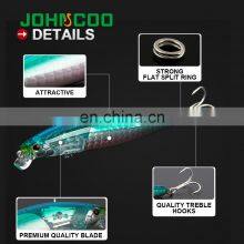 JOHNCOO 2019 New Fishing Lures Tungsten Weight System Wobbler Floating Bait Depth 0.1-0.3m Fishing Minnow Lure thumbnail-5
