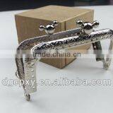 Lovely Head Lock Silver Color Metal Purse Frame for Coin Purse Sew-in Purse