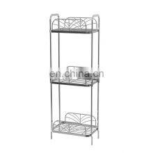 3-Tier Wire Shelving Unit,Metal Storage Rack, Kitchen Storage Cabinet Shelf Organizer