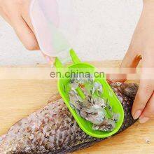 Plastic Fishing Scale Brush Built-in Fish Cutter Fish Skin Brush Scraping Fast Remove Fish Knife Cleaning Scaler Scraper thumbnail-4