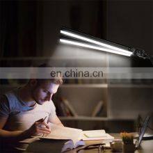 Double Head LED Desk Lamp Eye Caring Double Swing Arm Table Lamps USB Powered Reading 5 Steps Dimming Office Bedroom Desk Lamp thumbnail-4