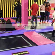 New Commercial Playground Large Size Kids Indoor Trampoline Park With Foam Cubes thumbnail-5