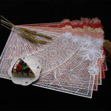 Pink Insulated Placemat PVC Hollow Dining Table Mat Kitchen Decor thumbnail-5