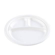 Disposable Biodegradable 9INCH 3C PLATE Take Away Sugarcane thumbnail-2