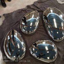 Garden Sculpture Pebbles, Stainless Steel 304 Mirror Glossy Metal Outdoor Ornaments