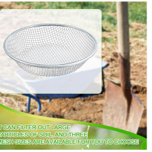 3 Pcs Soil Sifter for Gardening Sand Rock Compost Sifter Dirt Sieve Sifting Pan for Gardening Sand Sawdust Gravel Rocks thumbnail-5