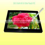 Good Price 18.5'' 3G 5Wire Resistive Touch AIO Industrial Design Ultralthin All In One PC Tablet Computer With Wifi /Webam