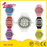 Colorful silicone royal diamond watches