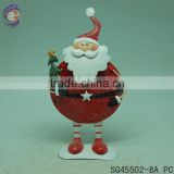 christmas metal art crafts ornament of santa