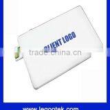 Full Capacity Laser Print Logo Promotion Item Card Usb Flash Drive