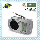 Promotional Funny Portable AM/FM/SW1-7 9 Band LCD Alarm Clock Radio thumbnail-3