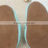 2016 Fashion Style Leather Shoes Crab Full Cowhide Infant Baby Shoes Blue Newborn Soft Bottom Prewalkers thumbnail-2