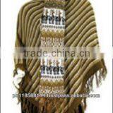 ALPACA WOOL SCAR WITH DESIGNS