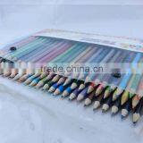 7"75PCS Wooden Associated Printing Rainbow Color Pencil Set in Iron Box thumbnail-1