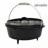 OEM Cast Iron Camping Cookware / Cast Iron Dutch Oven thumbnail-1