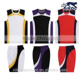 Top quality wholesale basketball sports top and shorts women's