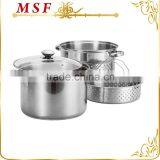 MSF-3477 Durable Stainless Steel Steamer Set 20cm, 24cm Stainless Steel Pasta Pot Set to America & South America thumbnail-2
