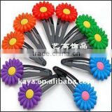 2016 Best celling children hair clip with flower shape