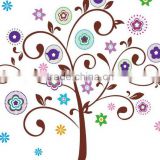"Floral Tree" PVC Wall Stickers, Removable Wall Stickers 1/3
