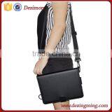 Black Leather Case for Ipad Carrying Case With Shoulder Strap, for Ipad Pro Back Cover