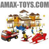 Bd-7530161 Plastic Toys Brick Intelligent Building Block Snowfield Hotel 420pcs