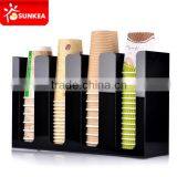 PP Plastic Cafe Paper Cup Dispenser With Screen Print thumbnail-5