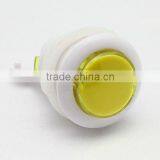 34mm Yellow Plastic Arcade Game Machine Push Button Switch Electric Pushbutton Switch Momentary