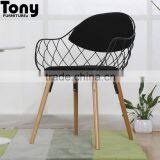 Classic Furniture Wood Base Armrest Leisure Chair thumbnail-3