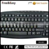 2.4G Black Wireless Keyboard With USB Receiver thumbnail-3
