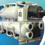 Flooded water cooled chiller/heat pump