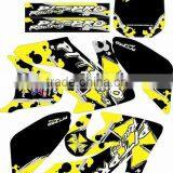 Dirtbike Sticker With Process Printing