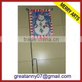 cheap custom made christmas garden flags with snowman printing