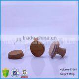 14oz Glass Bottle With Bamboo/cork/wooden Lid thumbnail-5