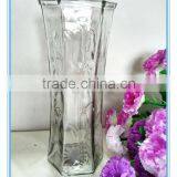 2016 Fulaishan Hot Sale Machine Made Clear Glass Vase for Home Decoration thumbnail-1