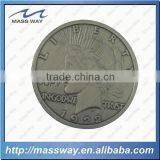 Souvenir Die Casting Zinc Alloy Custom 3D Old Color Pewter Alloy Coin