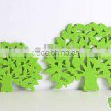 2013 the Best-selling Plant Design Green Tree Nontoxic Silicon Cup Mat