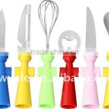 stainless steel cutlery set with cute handle